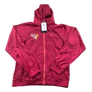 NWT Nike Mens NBA All-Star Cleveland 2022 Pomegranate Core Track Jacket Sz S